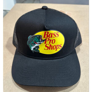 Authentic Bass Pro Shops Standard black original fish hat